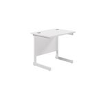 Jemini Single Rect Desk 800 White