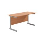 Jemini Rect Desk 1200 Beech/Silver