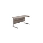 Jemini Rect Desk 1200 G/Oak/Silver