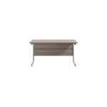 Jemini Rect Desk 1200 G/Oak/Silver