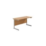 Jemini Rect Desk 1200 N/Oak/Silver