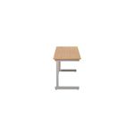 Jemini Rect Desk 1200 N/Oak/Silver