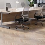Jemini Rect Desk 1200 G/Oak/White