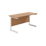 Jemini Rect Desk 1200 N/Oak/White