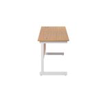 Jemini Rect Desk 1200 N/Oak/White