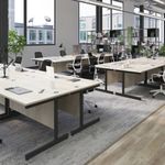 Jemini Single Rect Desk 1400 Beech