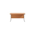 Jemini Single Rect Desk 1400 White