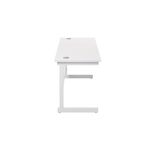 Jemini Single Rect Desk 1800 White