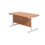 Jemini Rect Desk 1200 Beech/White