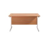 Jemini Rect Desk 1200 Beech/White
