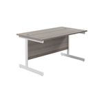 Jemini Rect Desk 1200 G/Oak/White