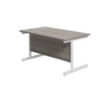 Jemini Rect Desk 1200 G/Oak/White