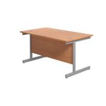 Jemini Single Rect Desk 1400 Beech