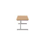 Jemini Single Rect Desk 1400 N/Oak