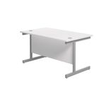 Jemini Single Rect Desk 1400 White