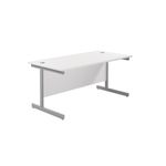 Jemini Single Rect Desk 1600 White