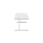 Jemini Single Rect Desk 1800 White