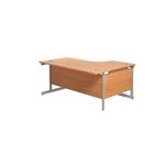 Jemini Rdl Lh Cantilever Desk Beech