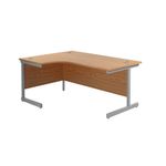Jemini Rdl Lh Cantilever Desk N/Oak
