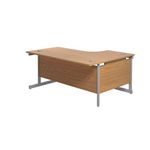 Jemini Rdl Lh Cantilever Desk N/Oak