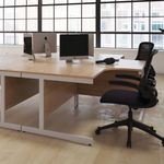 Jemini Rdl Lh Cantilever Desk G/Oak