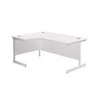 Jemini Rdl Lh Cantilever Desk White