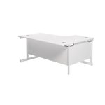 Jemini Rdl Lh Cantilever Desk White