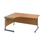 First Radial Lh Desk 1600 Noak/Slv