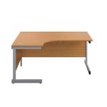 First Radial Lh Desk 1600 Noak/Slv
