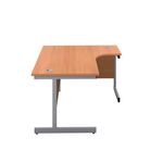 First Radial Rh Desk 1800 Beech/Slv