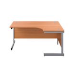 First Radial Rh Desk 1800 Beech/Slv