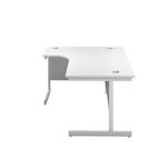 First Radial Lh Desk 1800 Wht/Wht