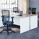 Jemini Rect Panel End Desk Nova Oak