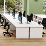 Jemini Rect Panel End Desk Nova Oak