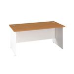 Jemini Rect Panel End Desk N/Oak/Wht
