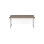Jemini Rect Panel End Desk G/Oak/Wht