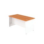 Jemini Rect Panel End Desk Beech/Wht