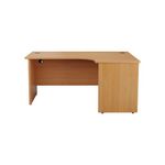 Jemini Rdl Rh Desk Panel Beech