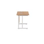 Jemini Rect Cant Desk 800X600 N/Oak