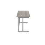 Jemini Rect Cant Desk 1200 G/Oak