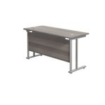 Jemini Rect Cant Desk 1200 G/Oak
