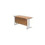 Jemini Rect Cant Desk 1200 N/Oak