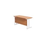 Jemini Rect Cant Desk 1200 Bch/Wht