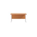 Jemini Rect Cant Desk 1200 Bch/Wht