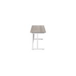 Jemini Rect Cant Desk 1200 G/Oak/Wht