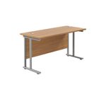 Jemini Rect Cant Desk 1400X600 N/Oak