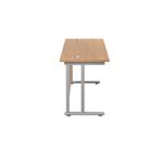 Jemini Rect Cant Desk 1400X600 N/Oak