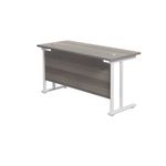 Jemini Rect Cant Desk 1400X600 G/Oak