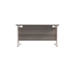 Jemini Rect Cant Desk 1200 G/Oak/Wht