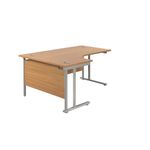 Jemini Rdl Lh Cantilever Desk N/Oak